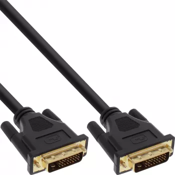 InLine DVI-D kábel Premium 24+1 konektor samec/konektor samec Dual Link pozlátený 10 m
