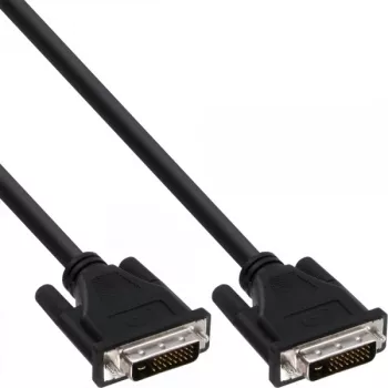 InLine DVI-D kábel, 24+1 konektor samec/konektor samec, Dual Link, 2 m