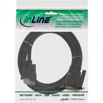 InLine DVI-D kábel, 24+1 konektor samec/konektor samec, Dual Link, 2 m