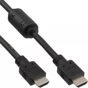 InLine HDMI kábel High Speed konektor samec + ferit čierny 5m
