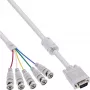 InLine VGA BNC kábel 5x BNC / HD 15 konektor samec 5m