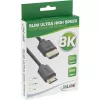InLine tenký Ultra High Speed HDMI kábel AM/CM 8K4K pozlátený čierna 0,5 m