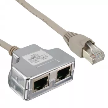 InLine Cat.5e splitter dve rôzne pripojenia cez jeden RJ45 8P8C patch kábel