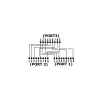 InLine Cat.5e splitter dve rôzne pripojenia cez jeden RJ45 8P8C patch kábel