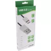 InLine USB 2.0 kábel, USB-C konektor samec / USB-A konektor samec, čierny/alu, flexibilný, 5m