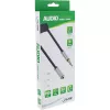 InLine tenký audio špirálový kábel 3,5 mm konektor samec / konektor samica, 4-polový, stereo, 2 m