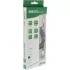 InLine Micro-USB 2.0 kábel, USB Type-A / Micro-B M/M, čierny/alu, flexibilný, 5m