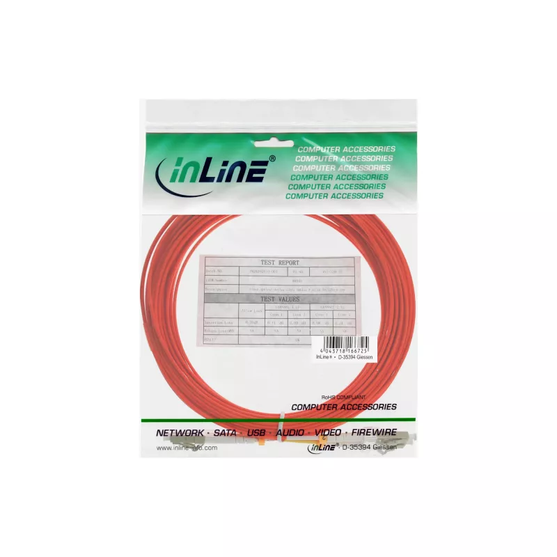 InLine optický duplexný kábel LC/LC 62.5/125µm OM1 0.5m