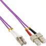 InLine optický duplexný kábel LC/SC 50/125µm OM4 25m