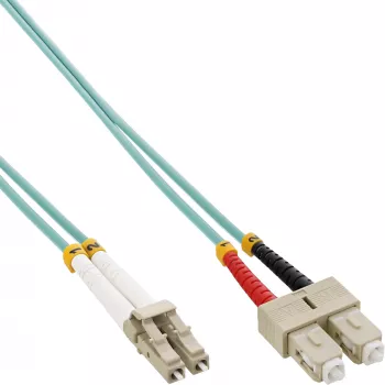 InLine optický duplexný kábel LC/SC 50/125µm OM3 25m