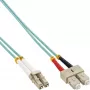 InLine optický duplexný kábel LC/SC 50/125µm OM3 25m