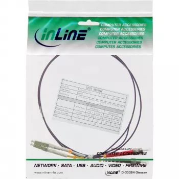 InLine optický duplexný kábel LC/ST 50/125 µm OM4 0,5 m