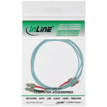 InLine optický duplexný kábel SC/SC 50/125µm OM3 0.5m
