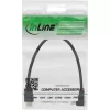 InLine High Speed HDMI kábel s Ethernetom, zahnutý, 0,3 m