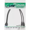 InLine USB 3.0 Premium adaptérový kábel 2x USB-A konektor samec / header základnej dosky, 0,40 m