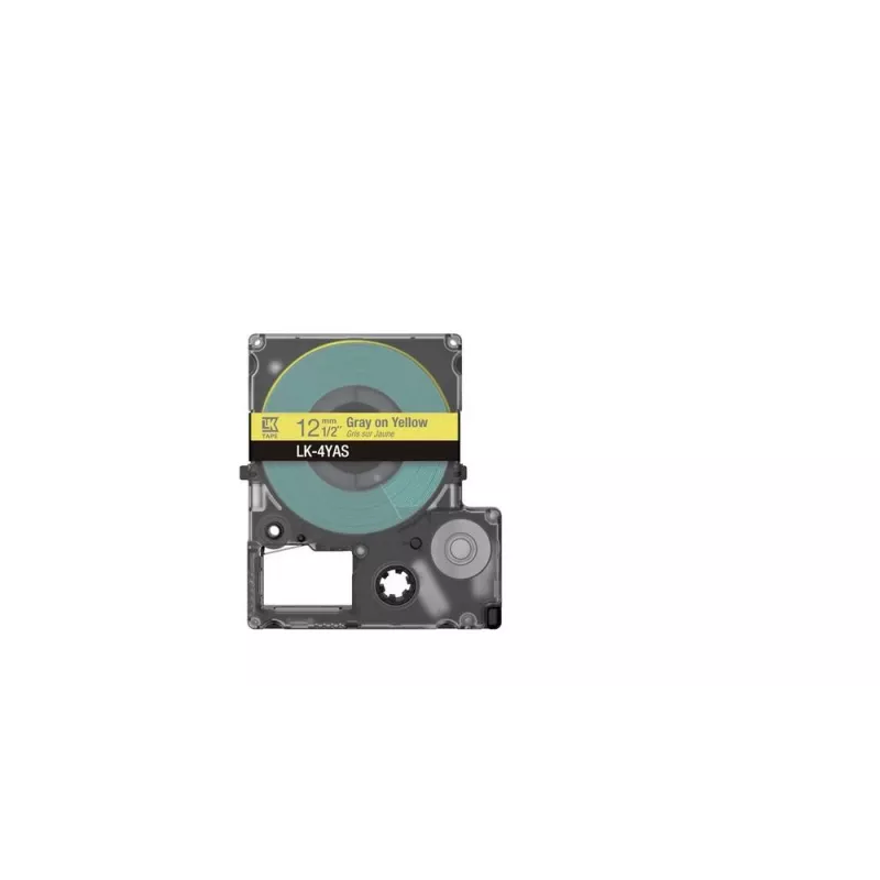 Etiketová páska Epson LK-4YAS sivá žltá termotransferová 1,2 cm