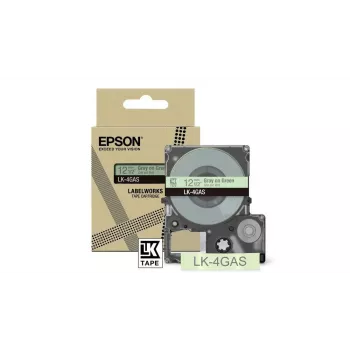 Etiketová páska Epson LK-4GAS sivá svetlozelená termotransferová 1,2 cm