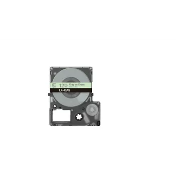 Etiketová páska Epson LK-4GAS sivá svetlozelená termotransferová 1,2 cm