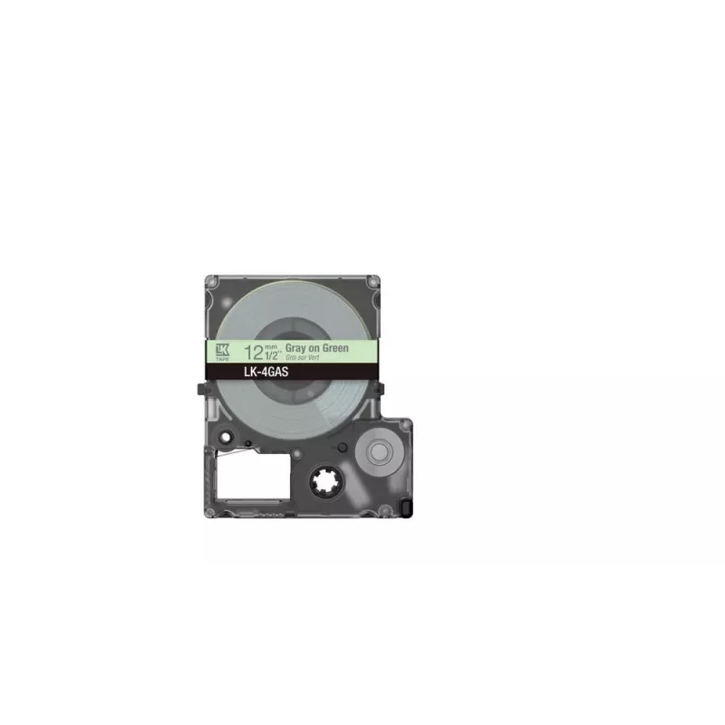 Etiketová páska Epson LK-4GAS sivá svetlozelená termotransferová 1,2 cm