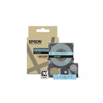 Etiketová páska Epson LK-4LAS sivá svetlomodrá termotransferová 1,2 cm