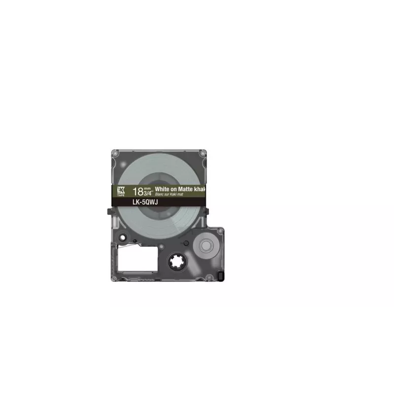 Tlačiareň etikiet Epson LK-5QWJ khaki biela termotransferová 1,8 cm