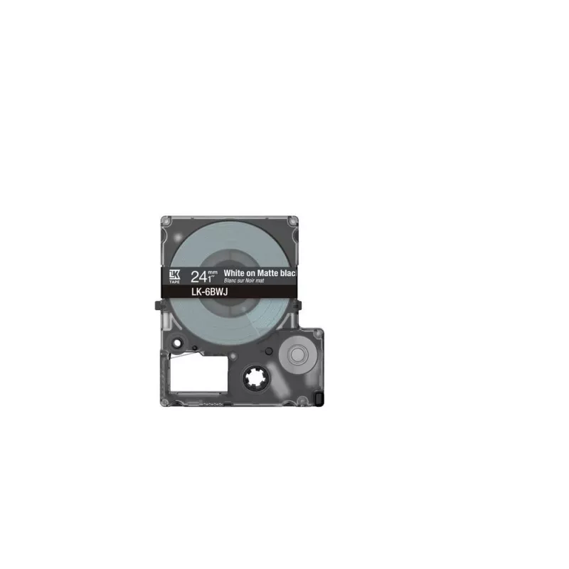 Etiketová páska Epson LK-6BWJ čierna biela termotransferová 2,4 cm