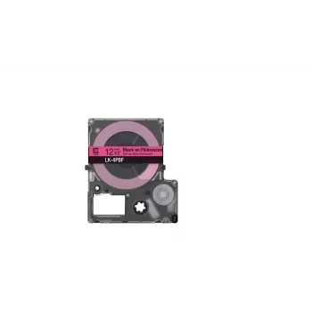Etiketová páska Epson LK-4PBF čierna ružová termotransferová 1,2 cm