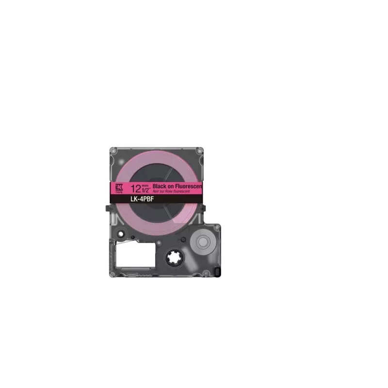 Etiketová páska Epson LK-4PBF čierna ružová termotransferová 1,2 cm