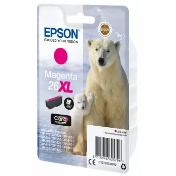 Epson Eisbär samostatné balenie magenta 26XL Claria Premium atrament