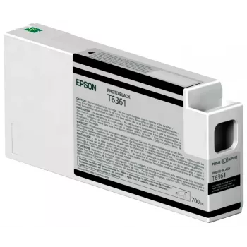 Epson samostatné balenie fotografický atrament čierny T636100 UltraChrome HDR 700 ml, fotografická čierny, farbivo, 700 ml, 1 ks