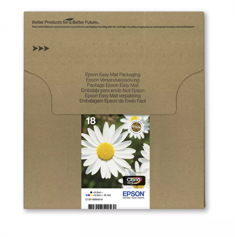 Epson T1806 Easy Mail Packaging kazeta čierna žltá azúrová purpurová