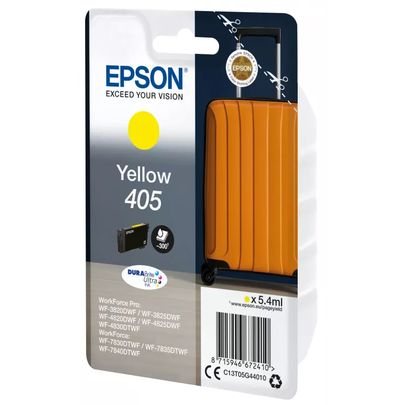Epson 405 atramentová kazeta 1 ks originálna štandardná výťažnosť žltá