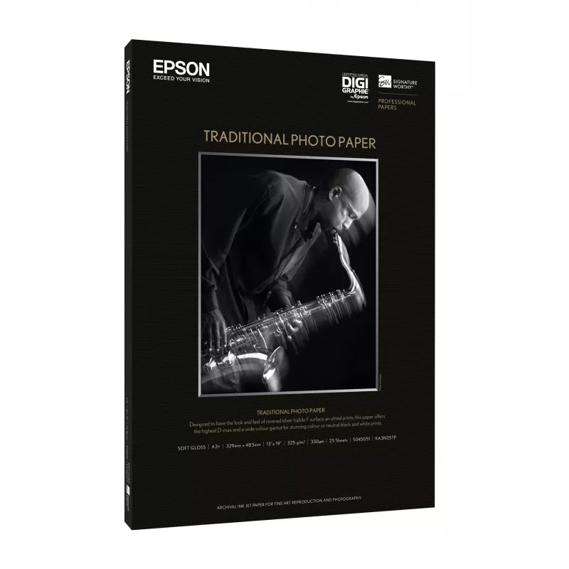 Epson Traditional Photo Paper, DIN A2, 330 g/m², 25 listov