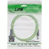 InLine priemyselný sieťový kábel, M12 4-pin D-kódovaný konektor samec/samec, PUR 5 m