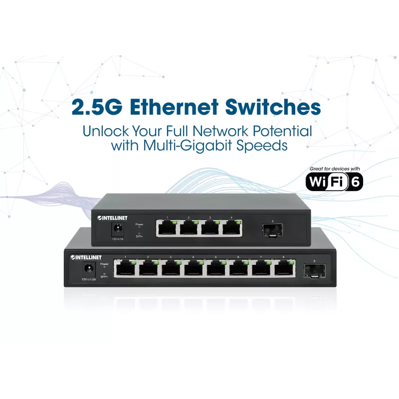 Neřízený switch Intellinet 562058 sieťový switch čierna