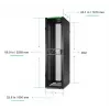 APC NetShelter SX Gen 2 AR3107B2 sieťová skriňa, výška 2258 mm