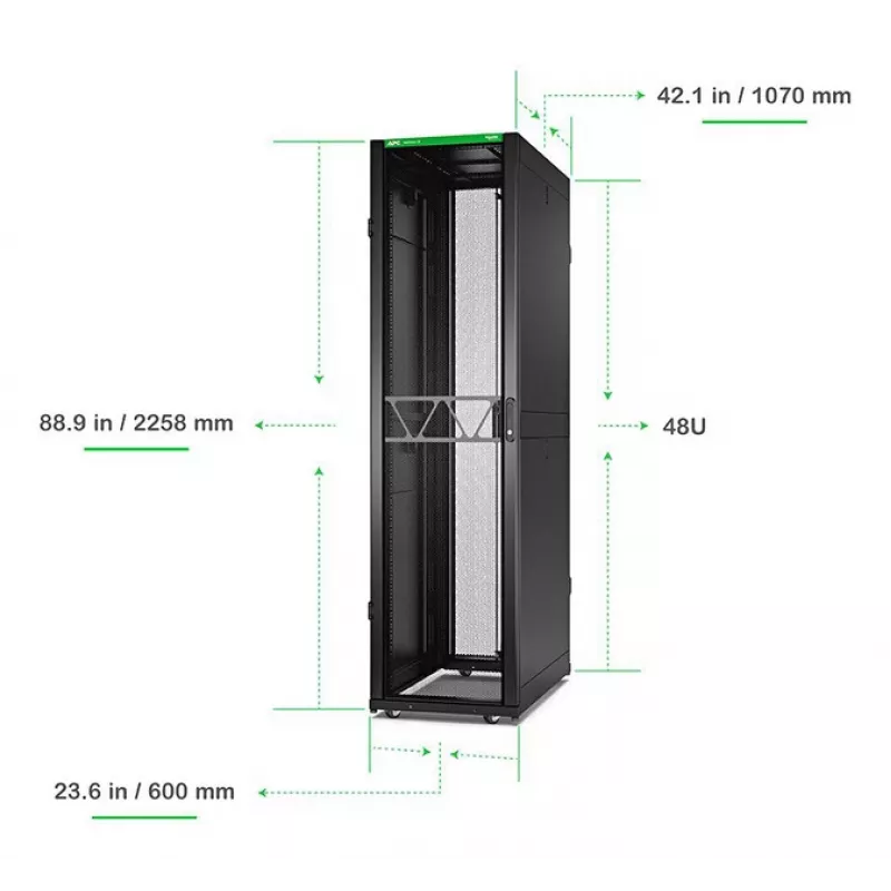 APC NetShelter SX Gen 2 AR3107B2 sieťová skriňa, výška 2258 mm