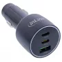InLine USB autonabíjačka Power Delivery, 2x USB-C + QC USB-A, čierna