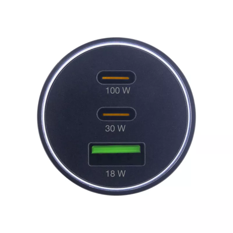 InLine USB autonabíjačka Power Delivery, 2x USB-C + QC USB-A, čierna