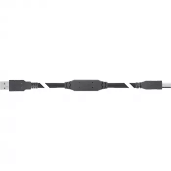 InLine USB 2.0 aktívny kábel, USB-A konektor samec na USB-B konektor samec, 12,5 m