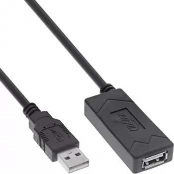 InLine USB 2.0 aktívne predĺženie, USB-A konektor samec/samica, 12,5 m