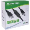 InLine USB 2.0 aktívny kábel, USB-A konektor samec na USB-B konektor samec, 7,5 m