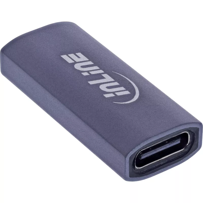 USB-C adaptér InLine 35900E sivý konektor 1 USB-C konektor 2 USB-C