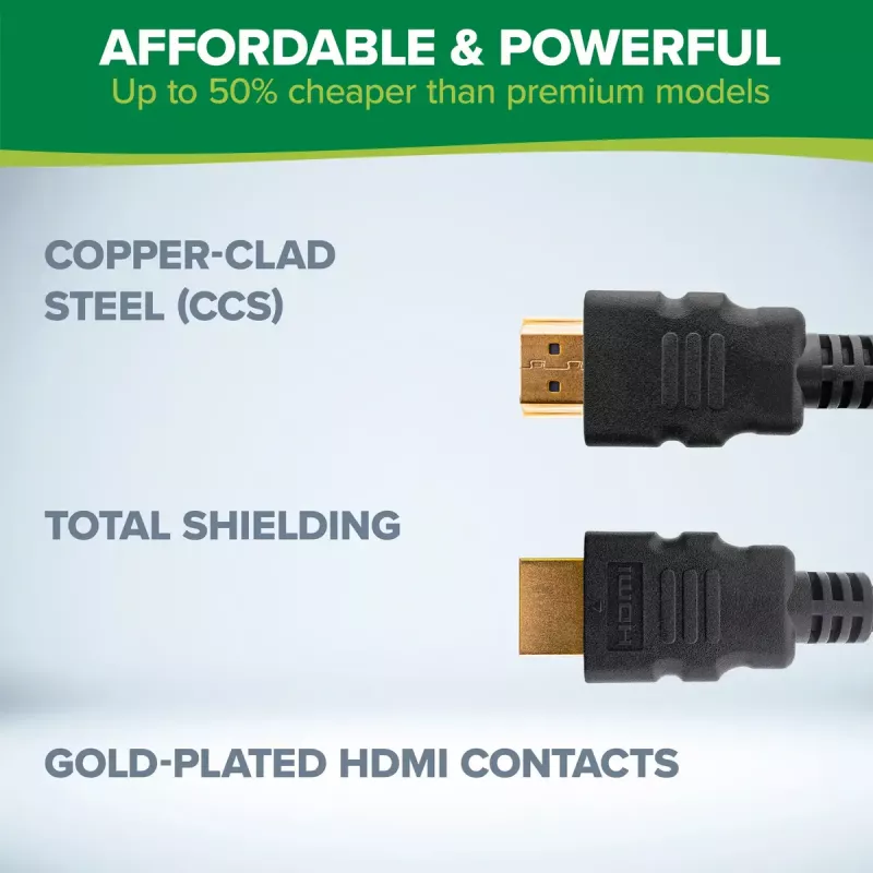 InLine HDMI kábel, HDMI High Speed s Ethernetom, konektor samec/konektor samec, čierny, 3 m