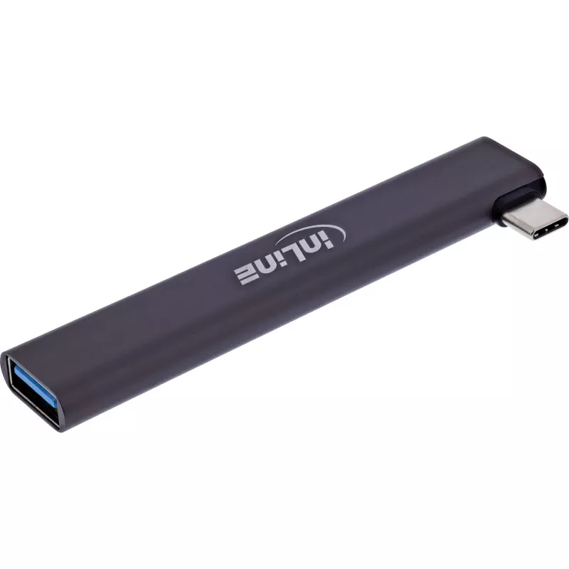 InLine štíhly USB-C hub, 4-portový, USB 3.0 + 3x USB 2.0, štíhly dizajn