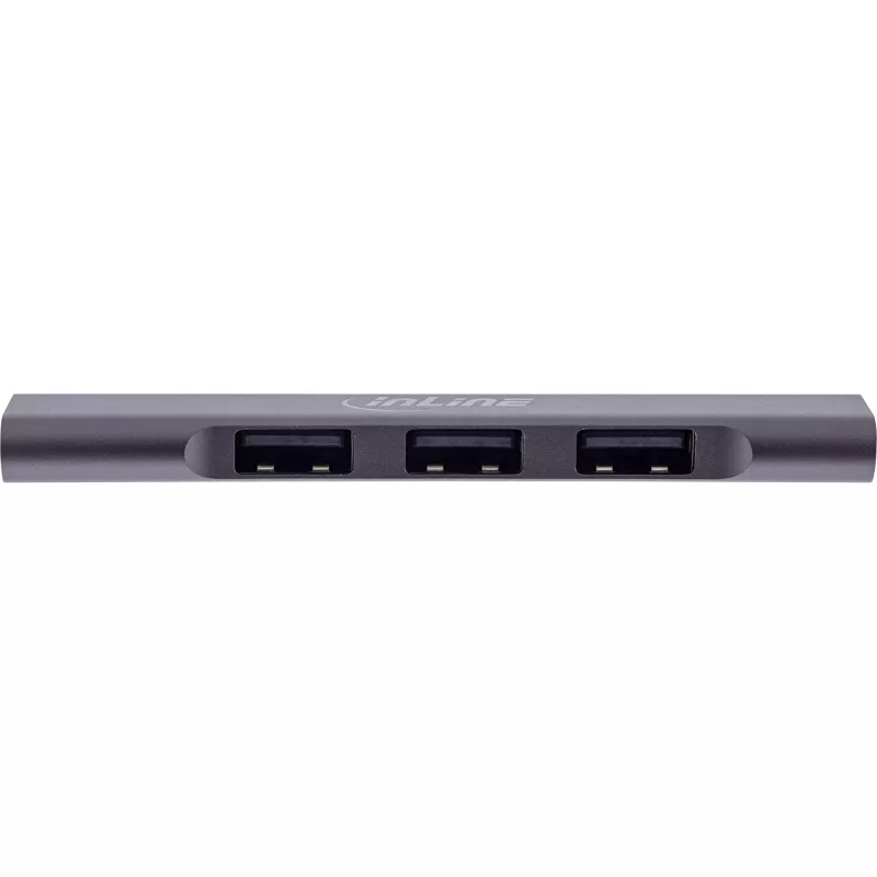 InLine štíhly USB-C hub, 4-portový, USB 3.0 + 3x USB 2.0, štíhly dizajn