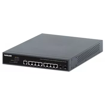 Intellinet 10-portový L2+ Fully Managed PoE++ switch s 8 Gigabit Ethernet portmi a 2 SFP uplinkmi