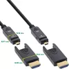 InLine HDMI AOC kábel, Ultra High Speed HDMI, 8K4K, odnímateľný konektor, 30m