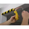 Durable C25R polyuretánový produkt čierna žltá zaoblený 1000 mm