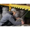 Durable C25R polyuretánový produkt čierna žltá zaoblený 1000 mm